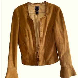 Retro Petite Leather I.N.C. Jacket Size Small